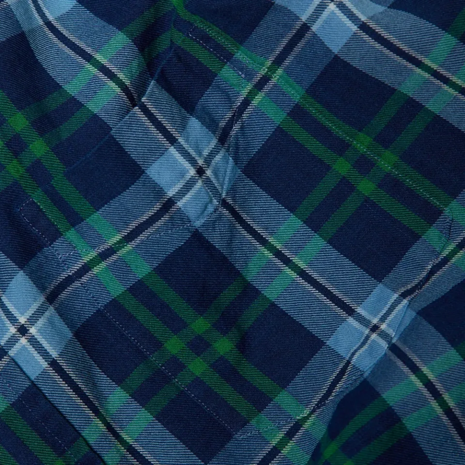 Indigo Twill Check Shirt