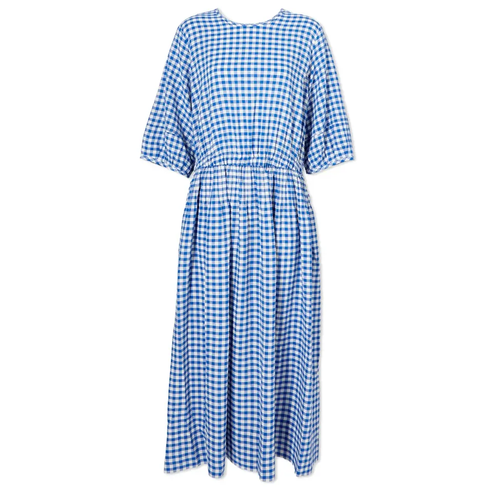Garden Gingham Midi Dress