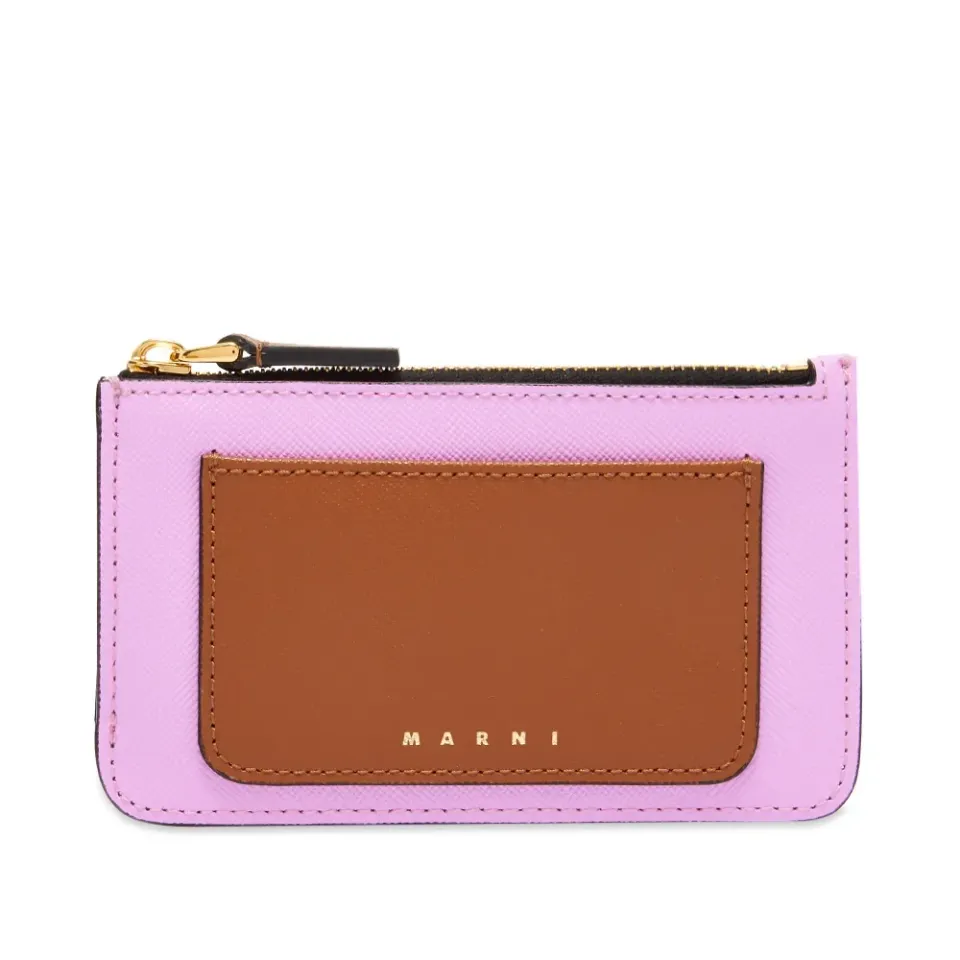 Colour block credit card holder