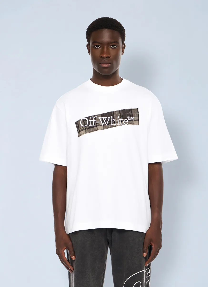 Flannel Diagonal Skate Logo T-Shirt