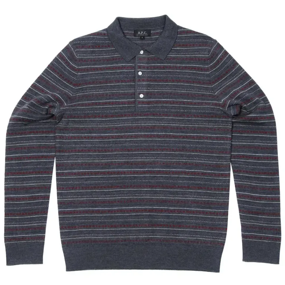 A.P.C. Long Sleeved Italian Polo