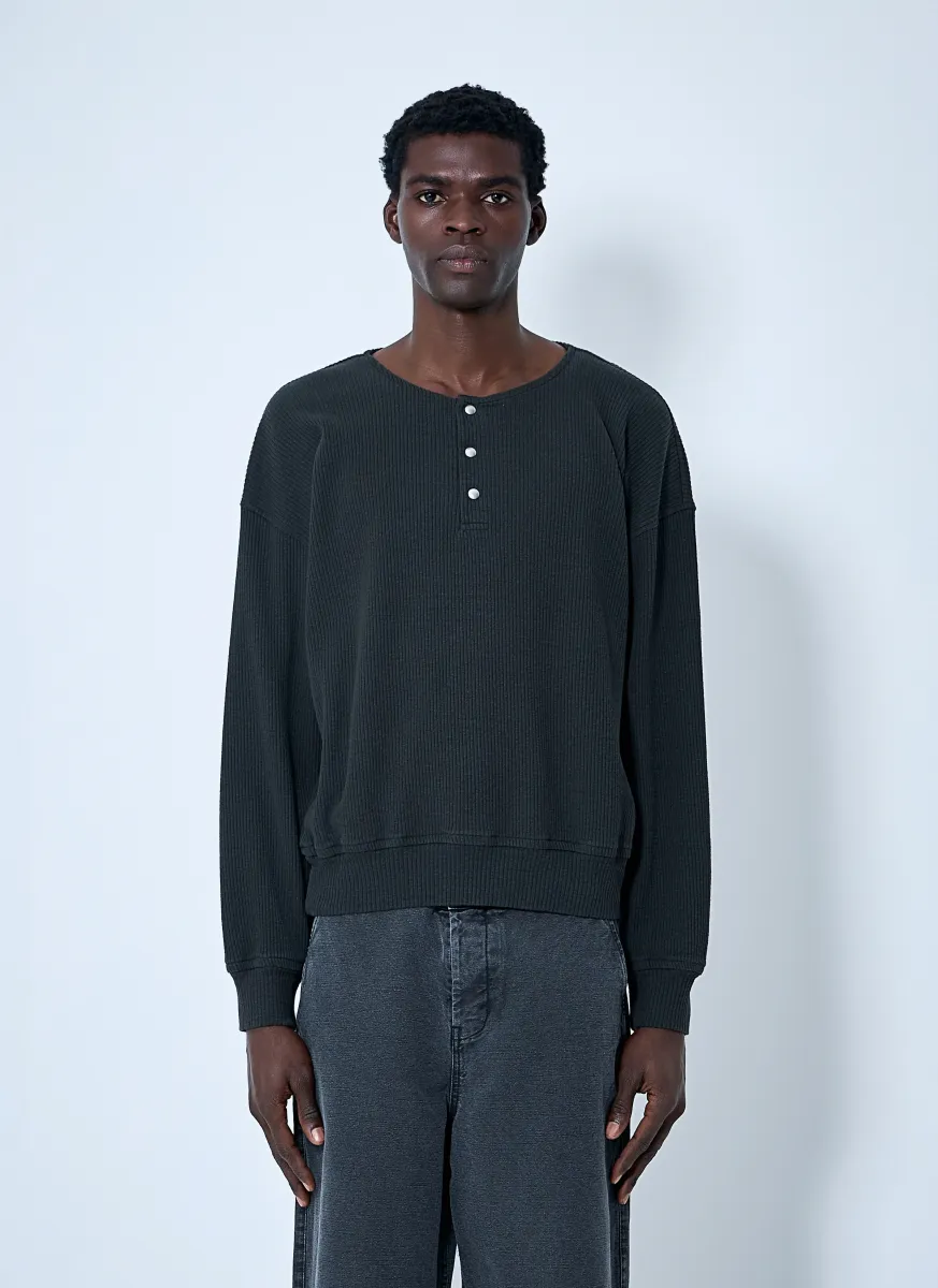 Ballon Ribbed Top