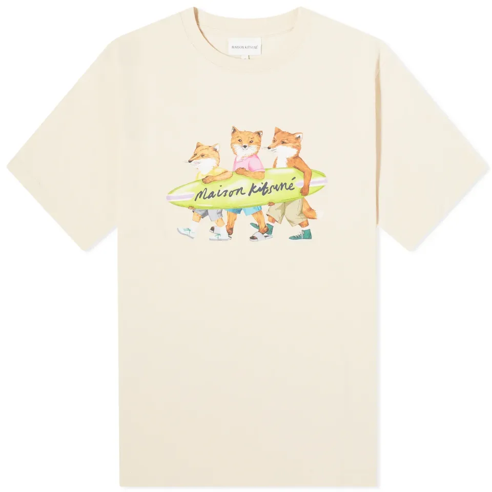 Maison Kitsuné Surfing Foxes Comfort T-Shirt