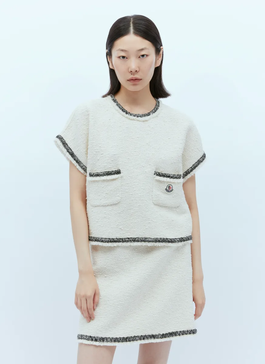 Short-Sleeve Tweed T-Shirt