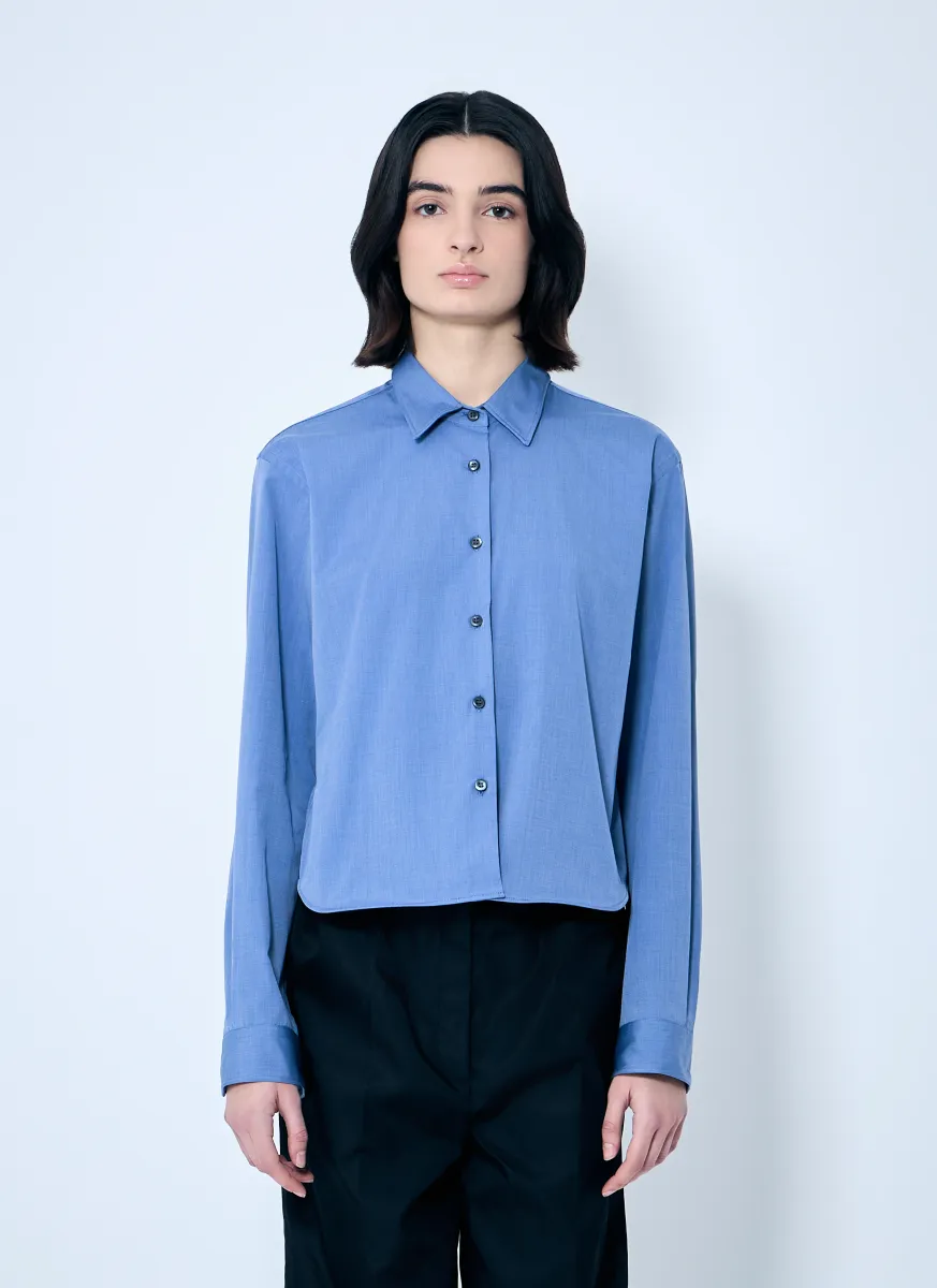 Button-Down Shirt With Wire Hem