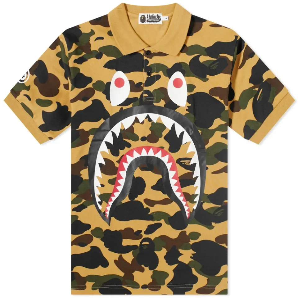 1st Camo Shark Polo
