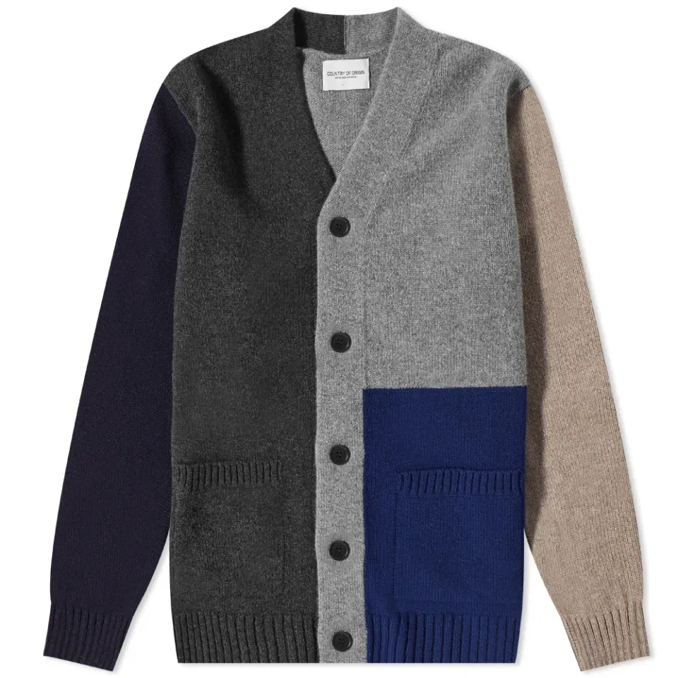Multi Colour Block Cardigan