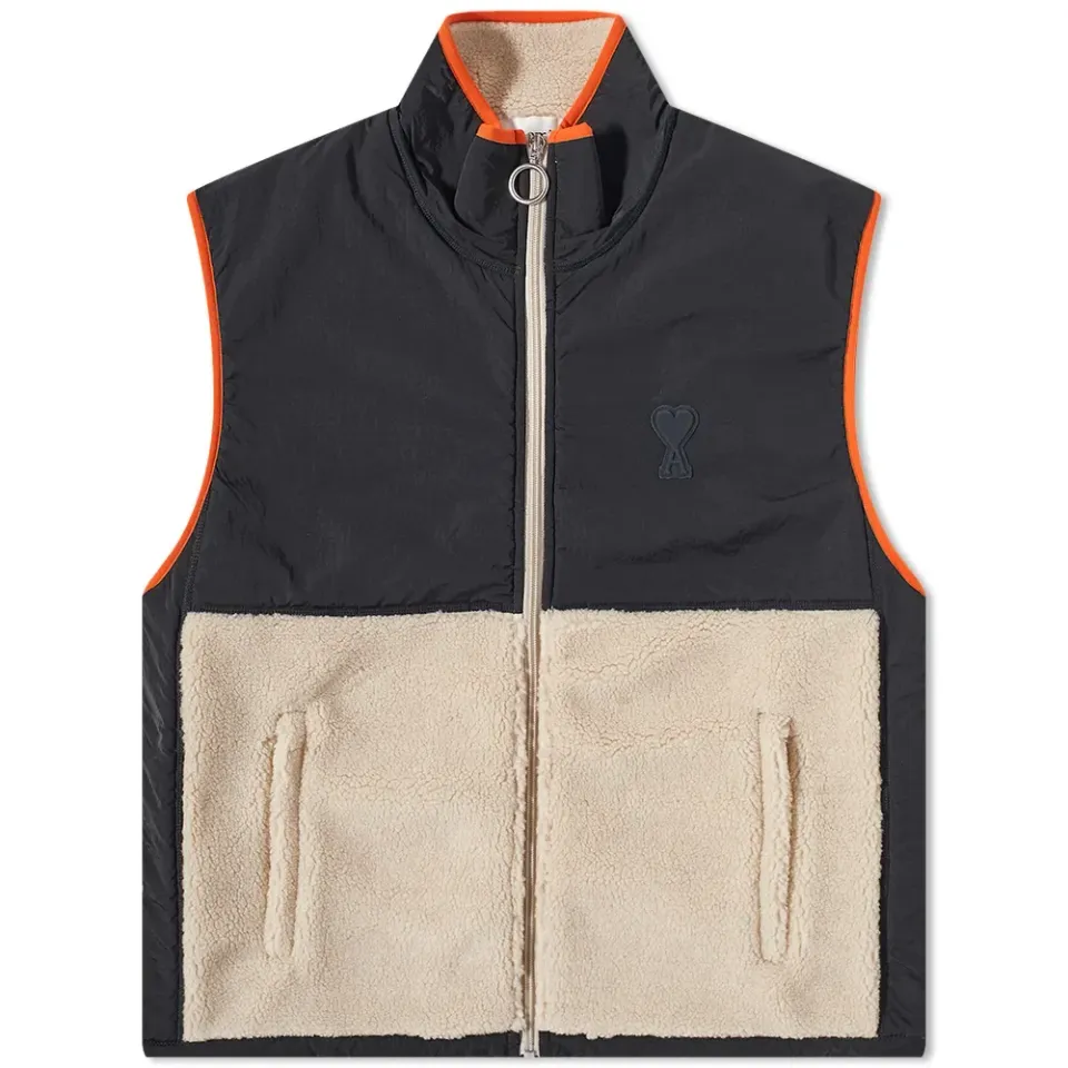 AMI Heart Logo Sherpa Gillet