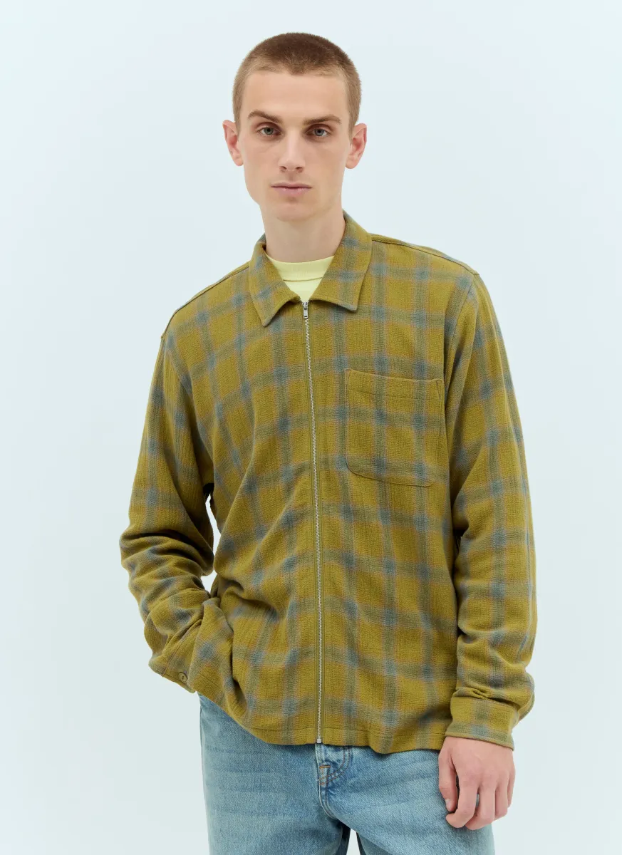 Twisted Yarn Plaid Shirt