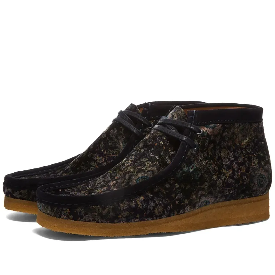 Velvet Wallabee Boot