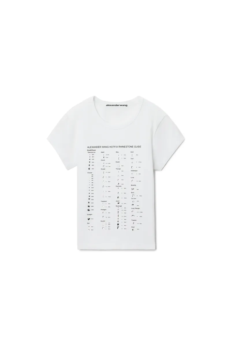 CRYSTAL GRAPHIC FITTED TEE