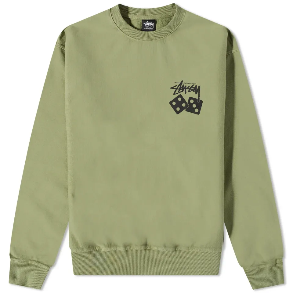 Dice Pigment Dyed Crew Sweat