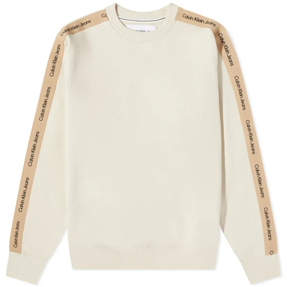 Contrast Tape Crew Sweat
