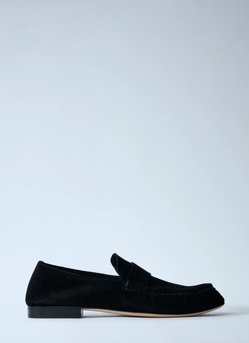 Suede Loafers