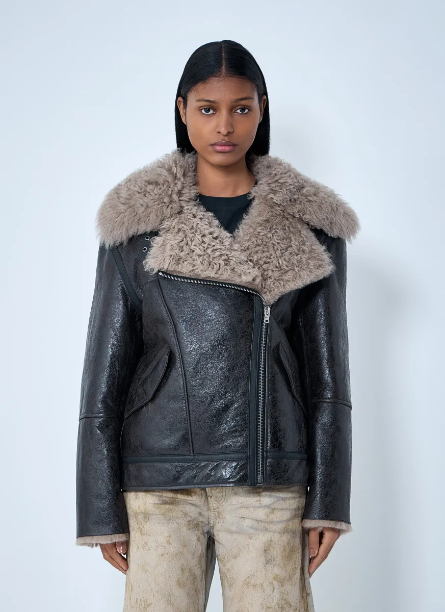 Leather Shearling Jacket