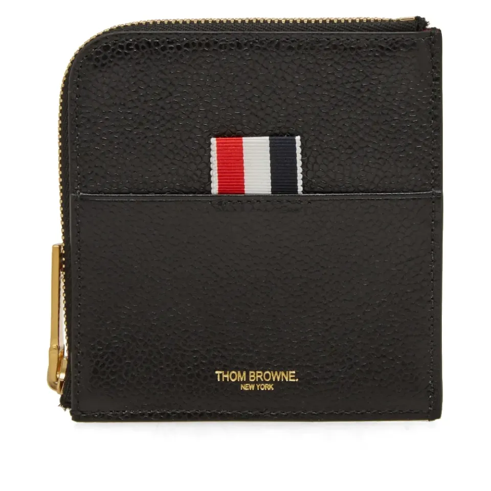 Half Zip Stripe Wallet