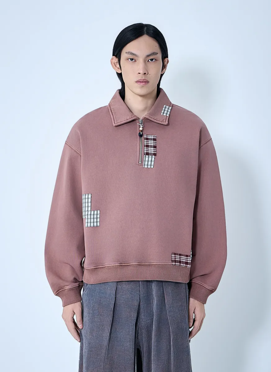 Geo Patchwork Sweatshirt