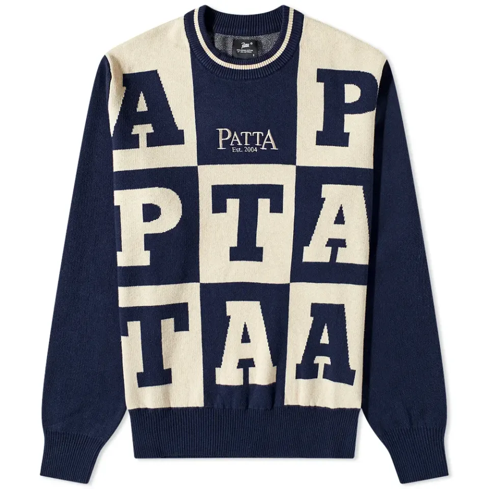 Alphabet Knit Crew Sweat
