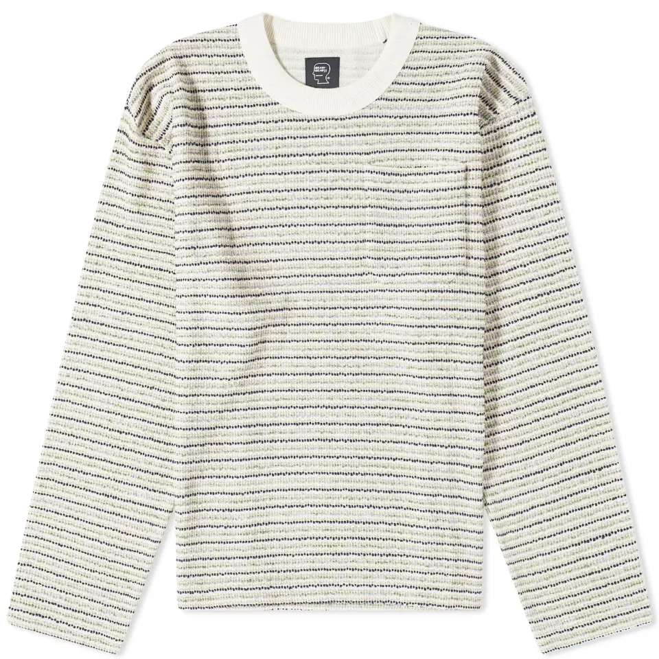 Gauze Long Sleeve Mock Neck T-Shirt