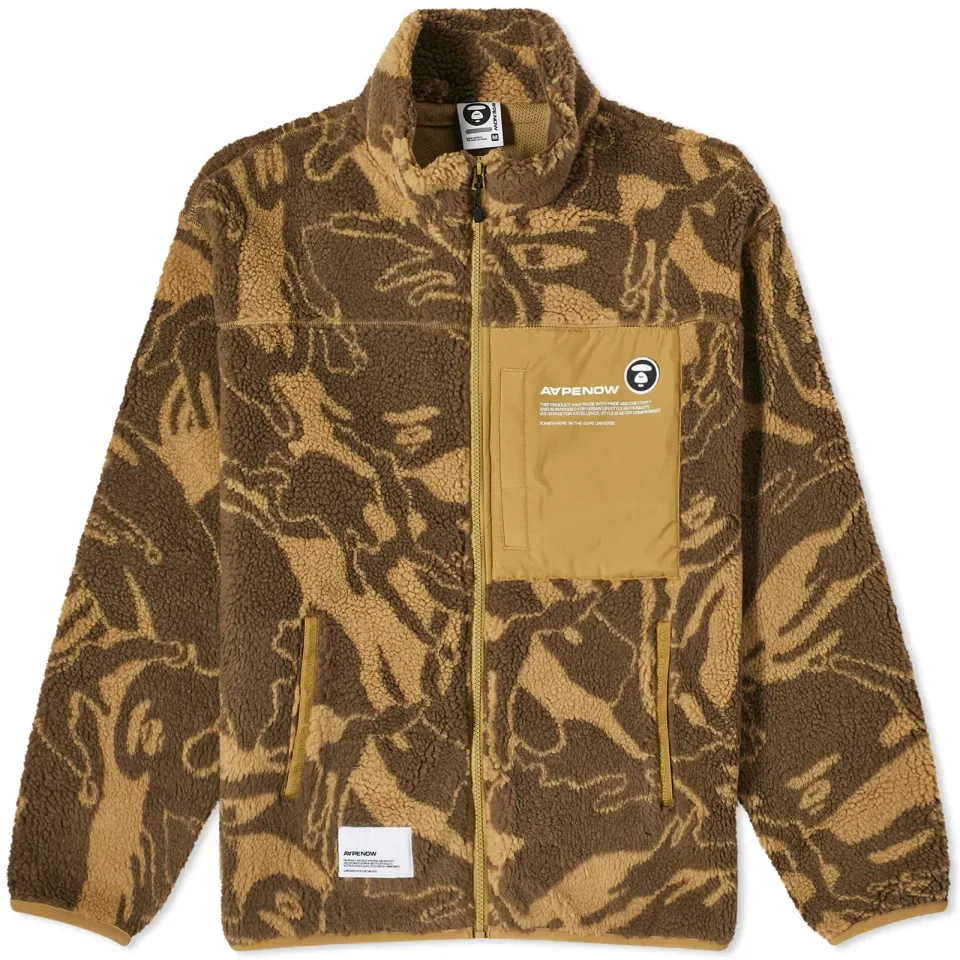 AAPE Now Camo Fleece Jacket