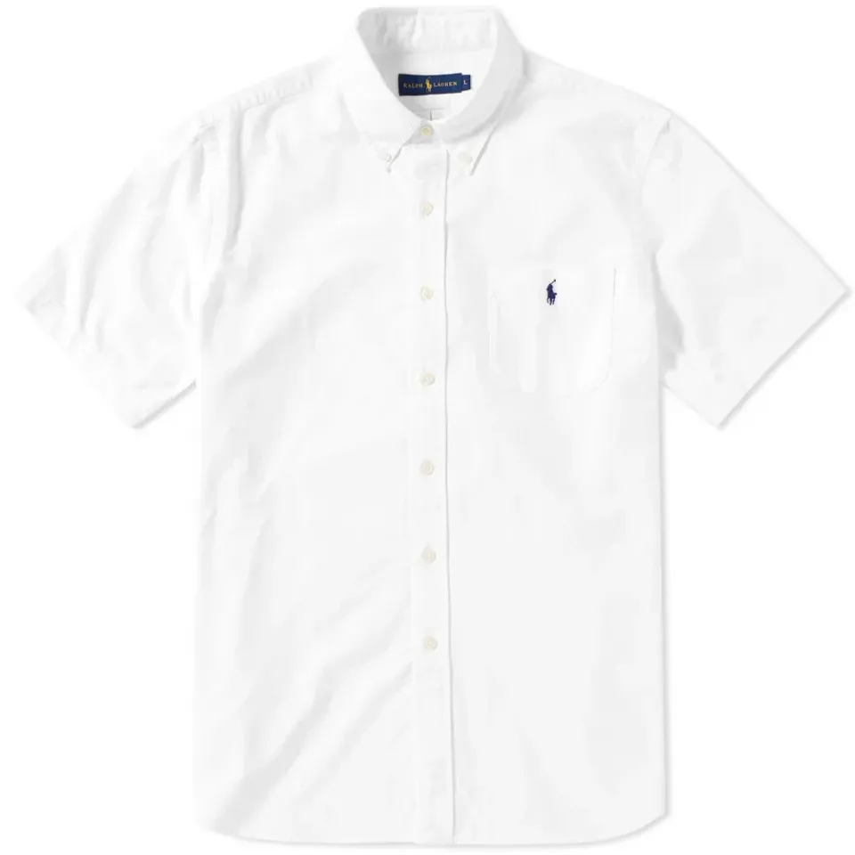 Short Sleeve Custom Fit Oxford Shirt