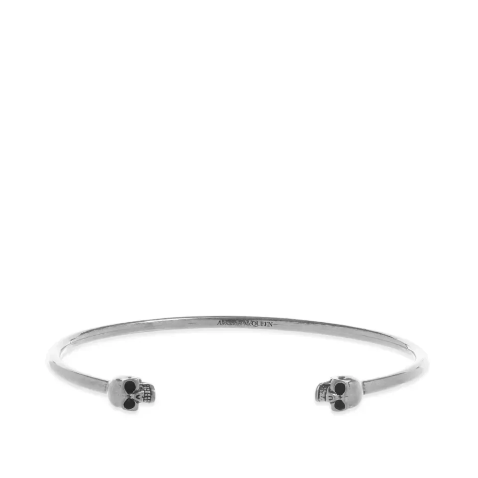 Thin Twin Skull Bracelet