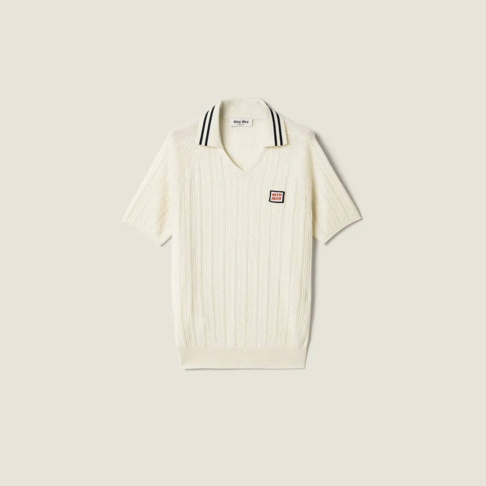 Cashmere polo shirt