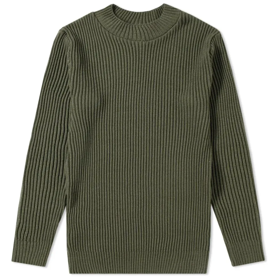 Patent Crew Knit