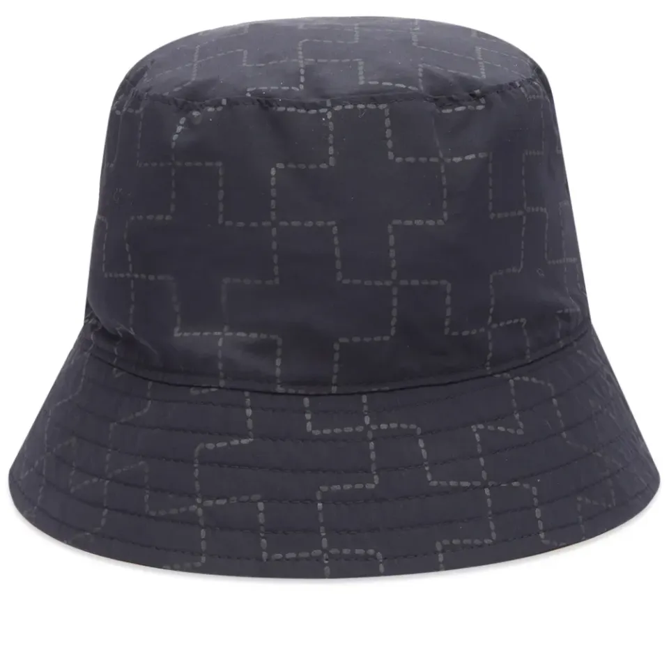 Nylon Reflector Print Bucket Hat