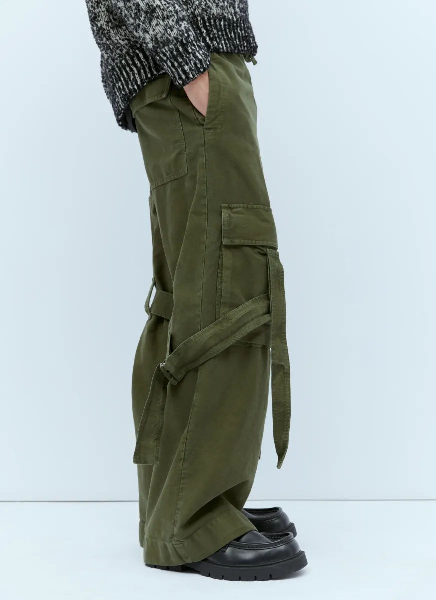 Loose-Strap Cargo Pants