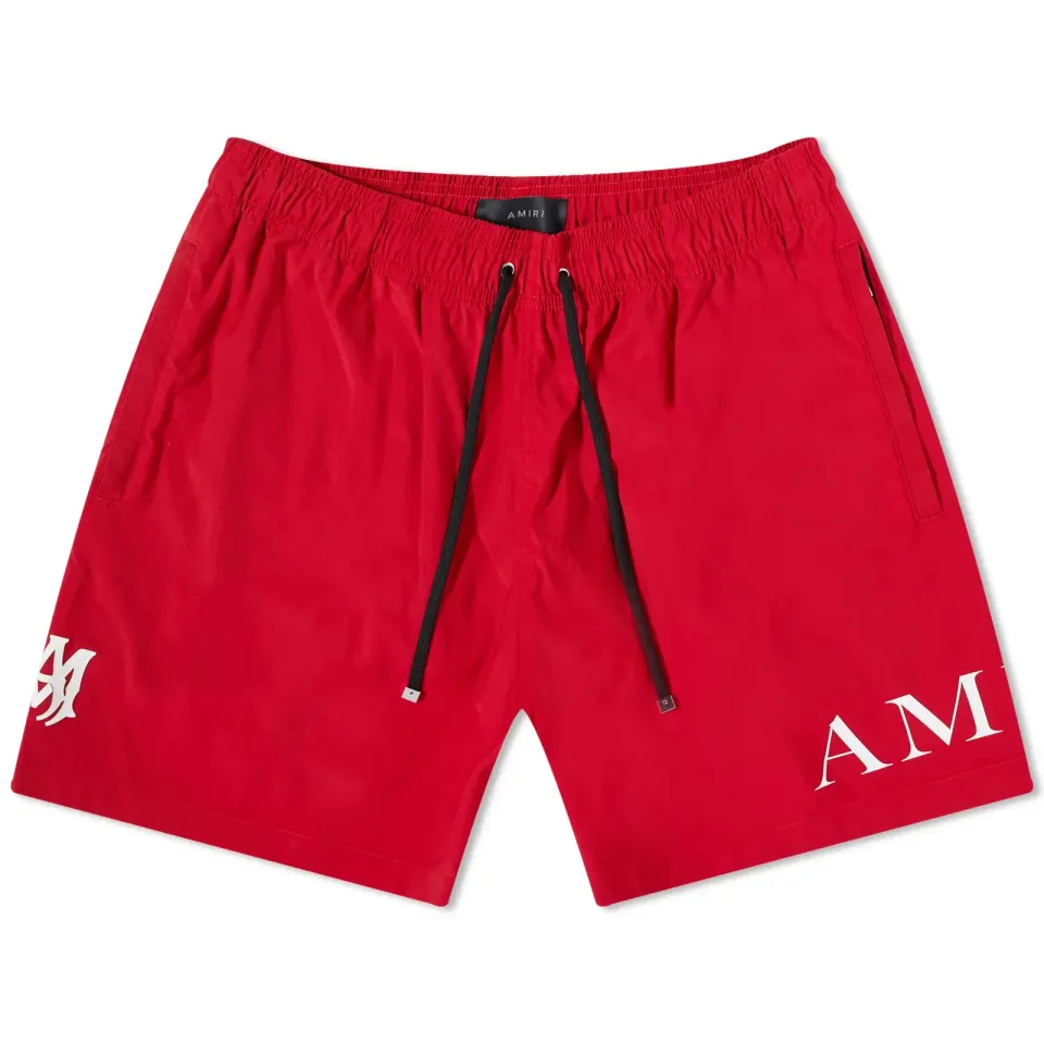 Double Logo Swim Trunks