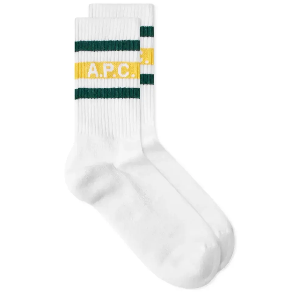 A.P.C. Forrest Logo Stripe Socks