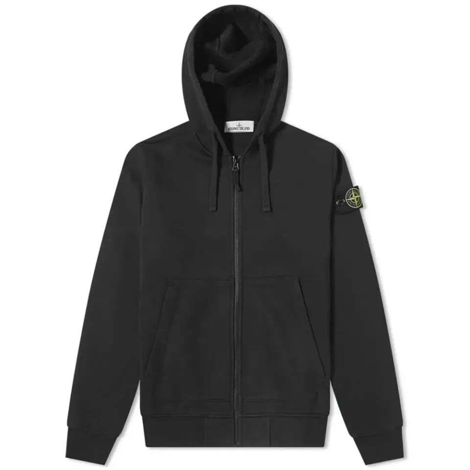 Garment Dye Zip Through Hoody