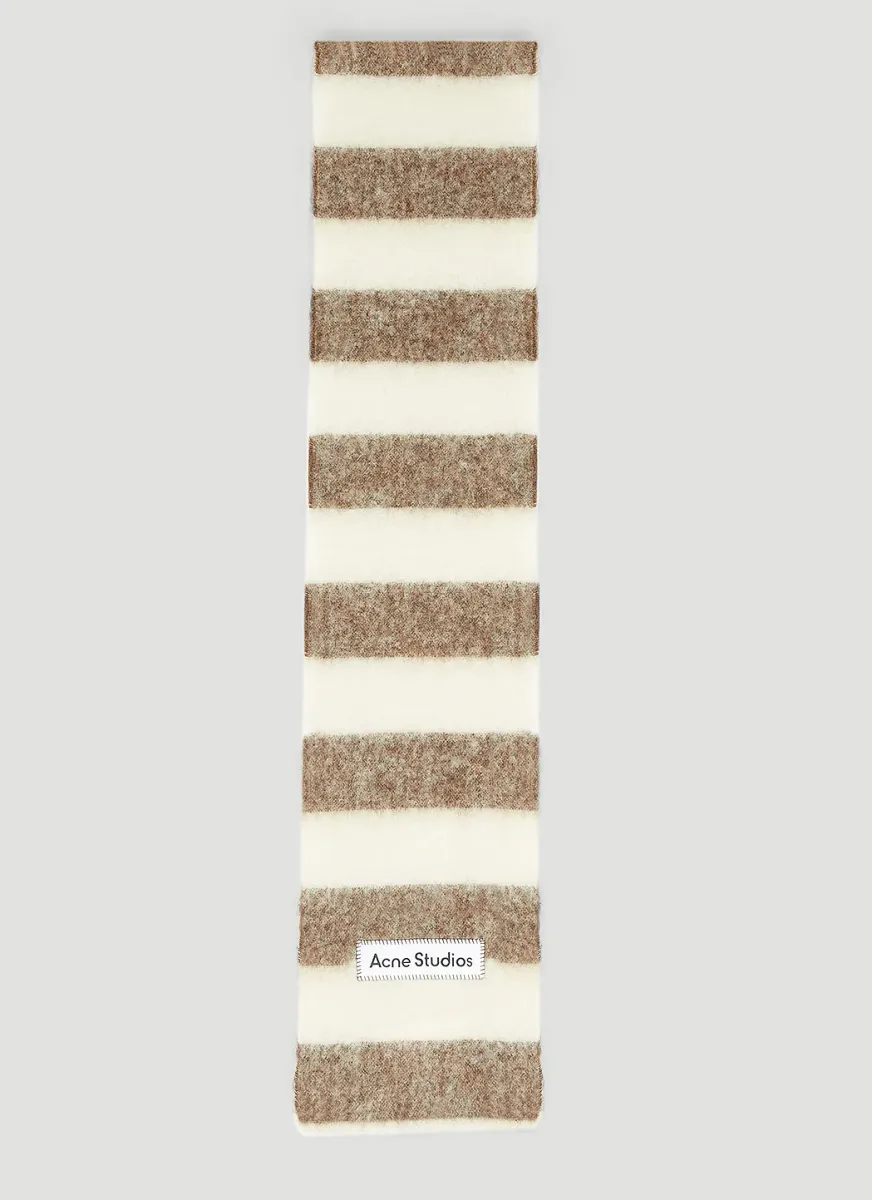 Logo Patch Wool Scarf
