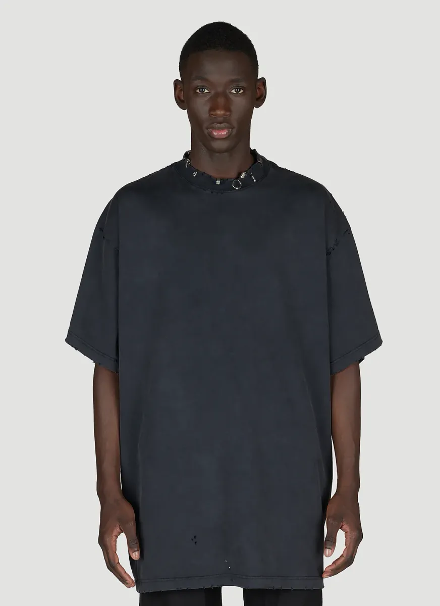 Pierced Oversized T-Shirt