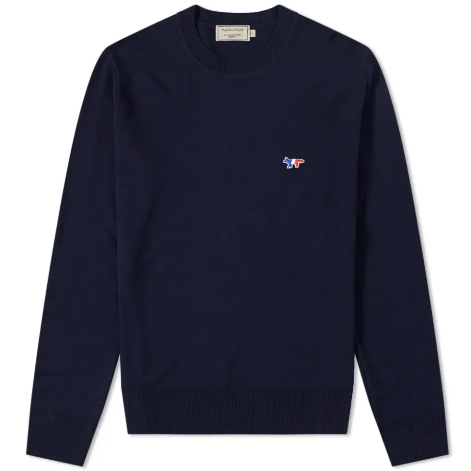 Maison Kitsuné Virgin Wool Crew Knit