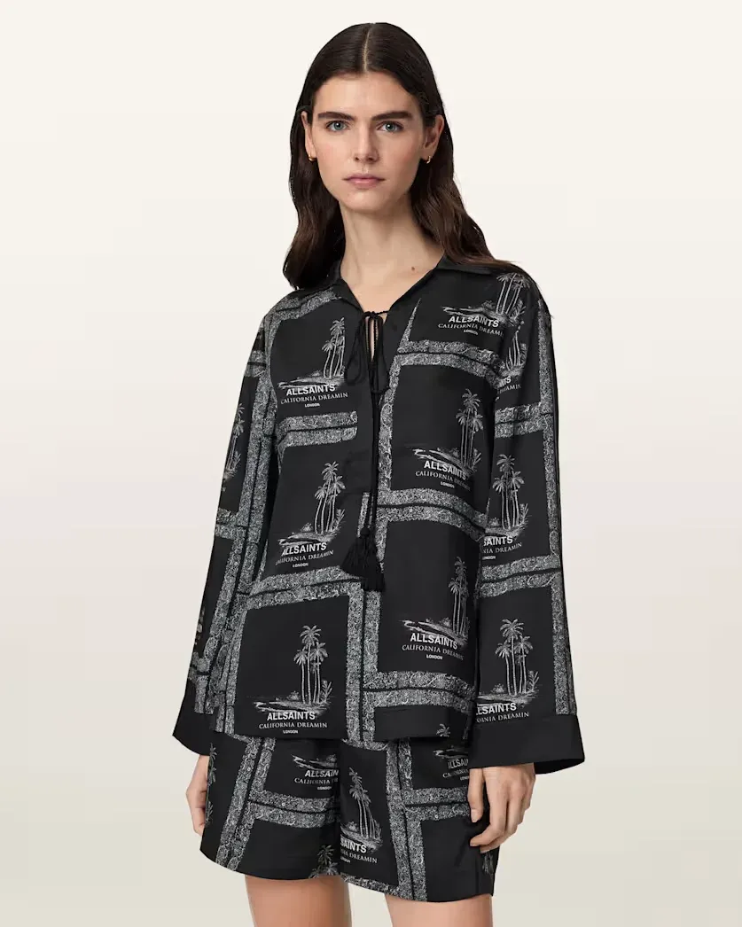 Lettie Pleated Long Sleeve Shirt