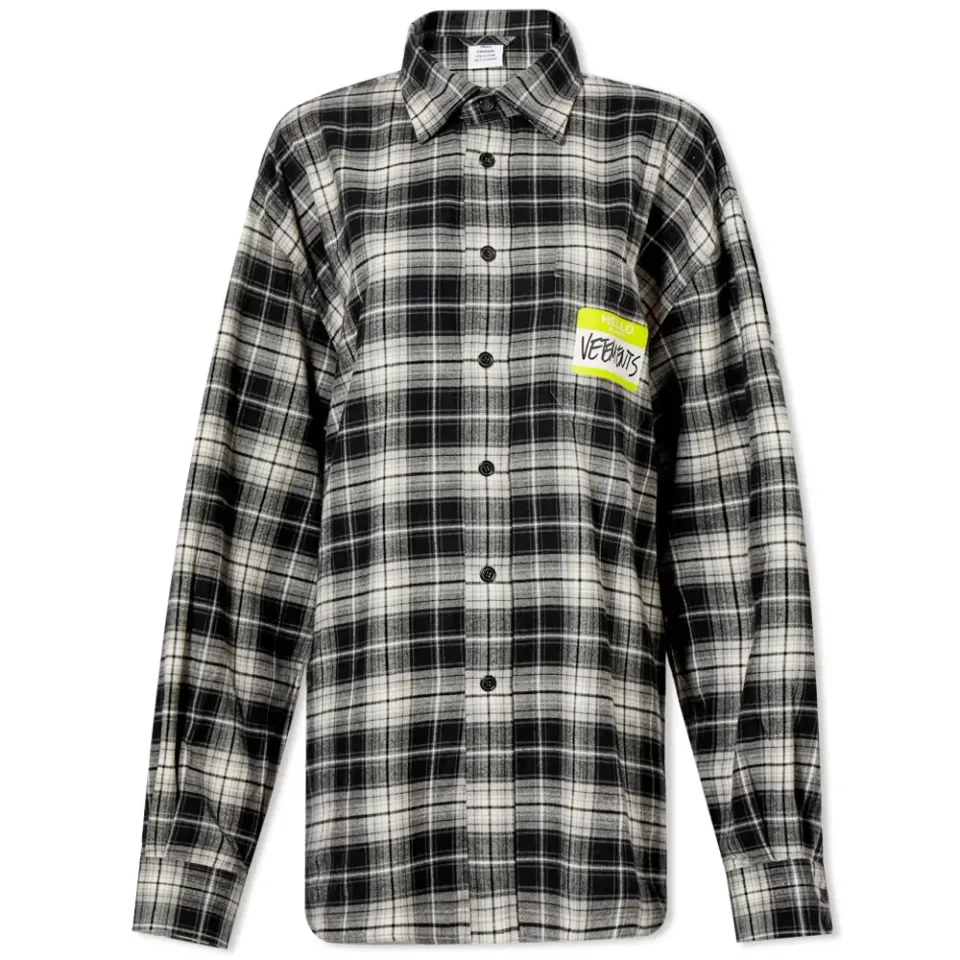 My Name Is Vetements Flannel Shirt
