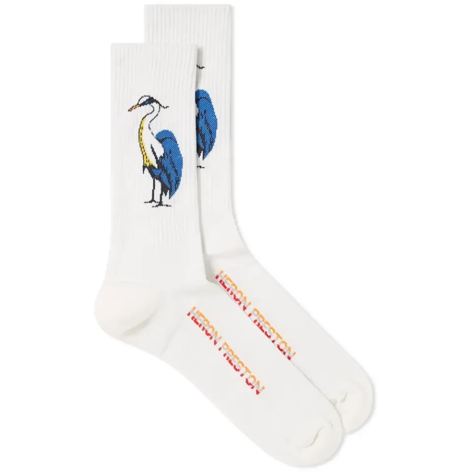 Blue Herons Cotton Crew Sock