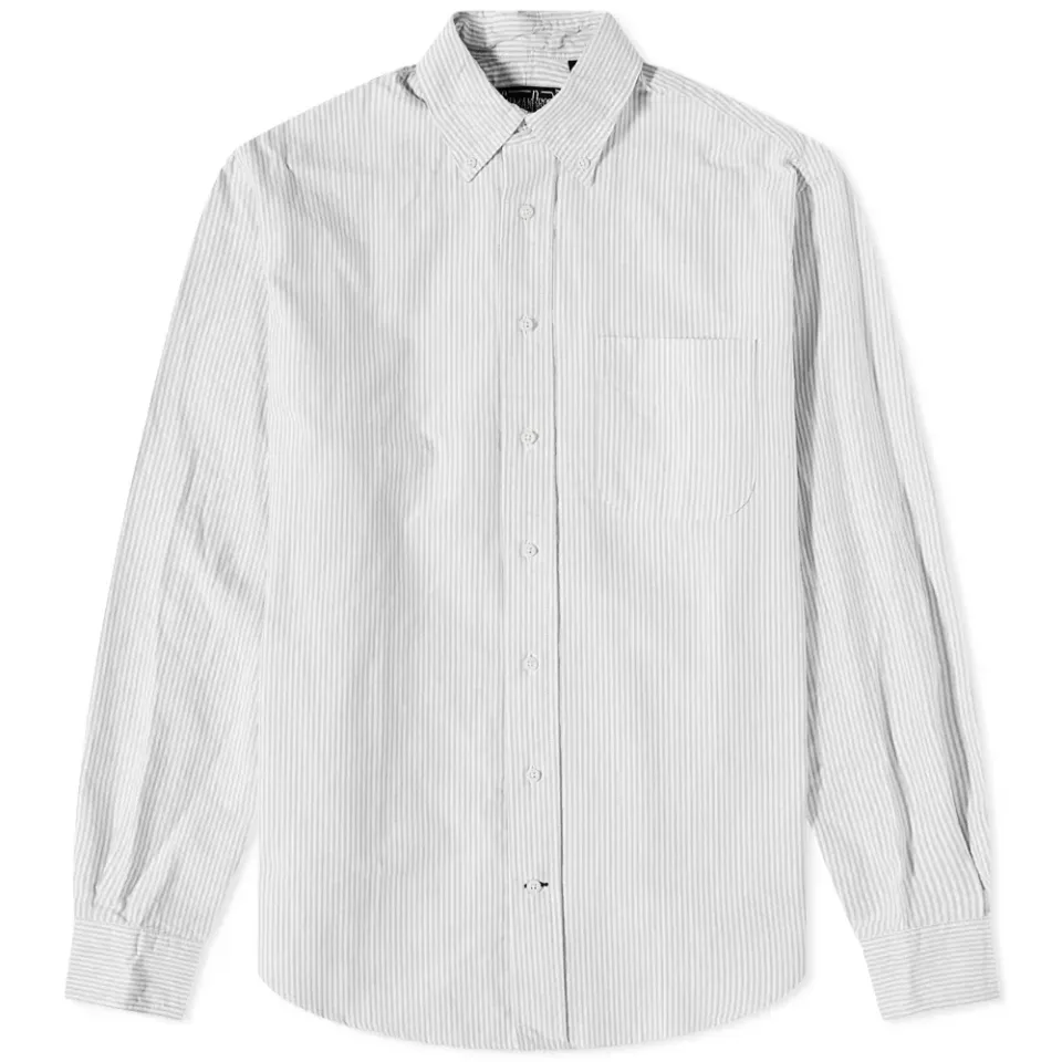 Button Down Stripe Oxford Shirt