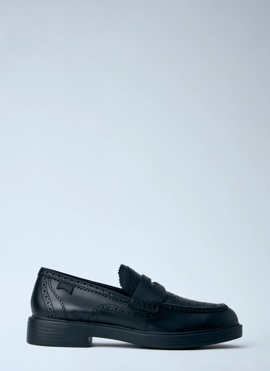 Leather Brogue Loafers