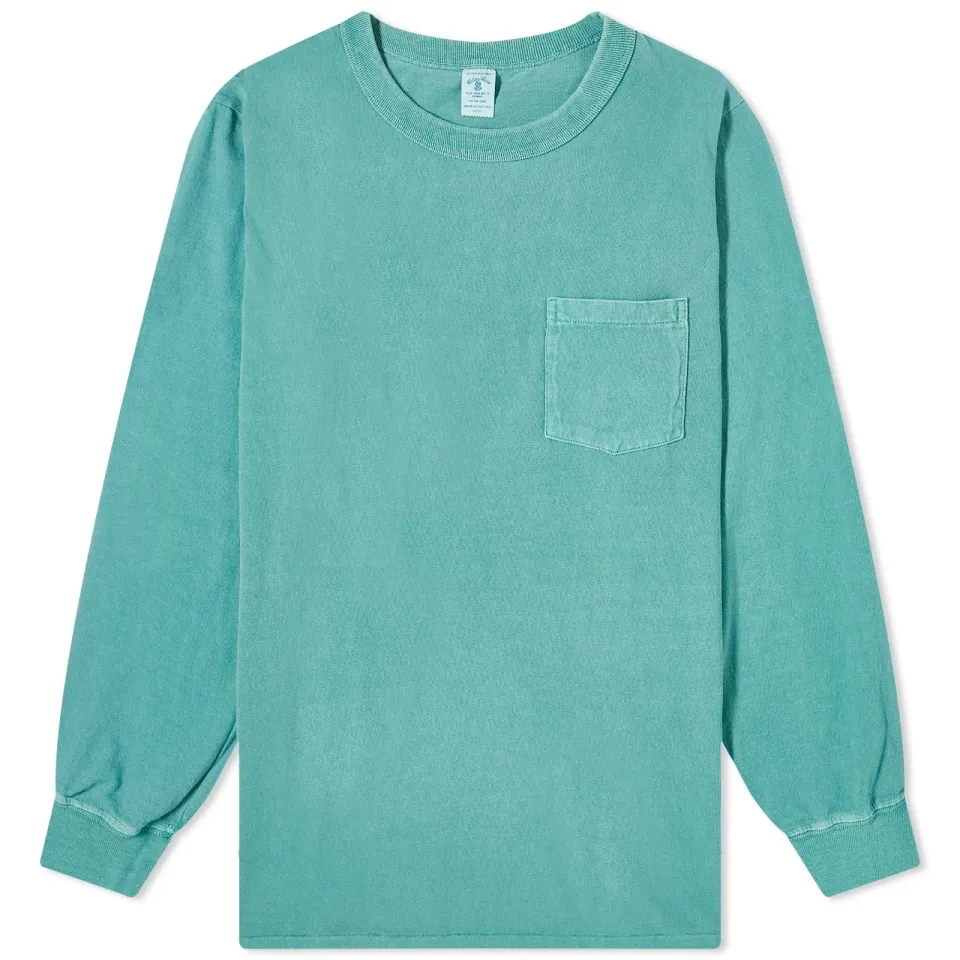 Long Sleeve Pigment Dyed Pocket T-Shirt
