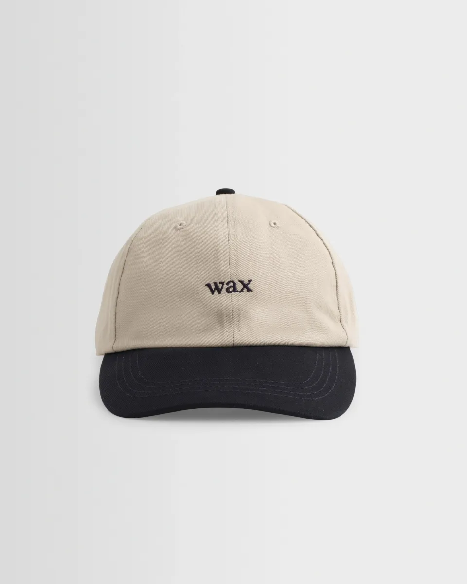 Spencer - Stone and Navy Cotton Sports Cap