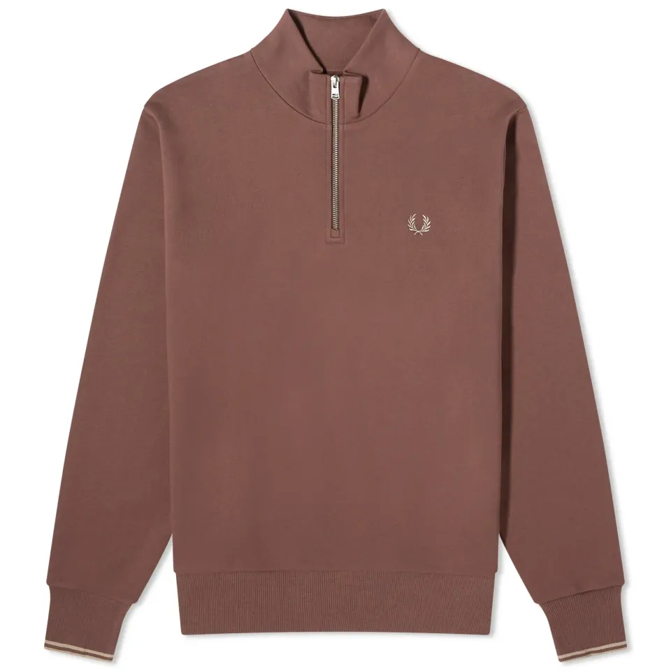 Half Zip Crew Sweater