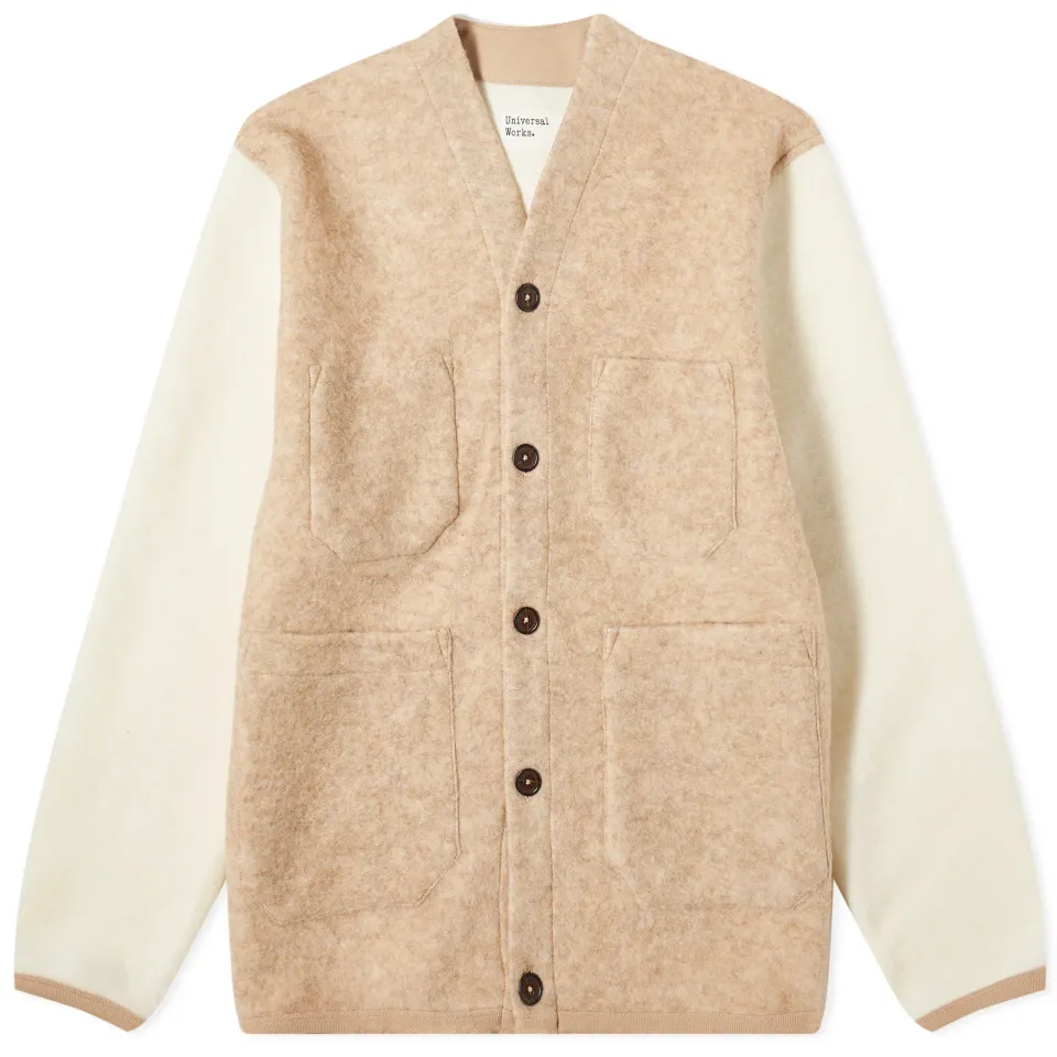 Wool Fleece Cardigan