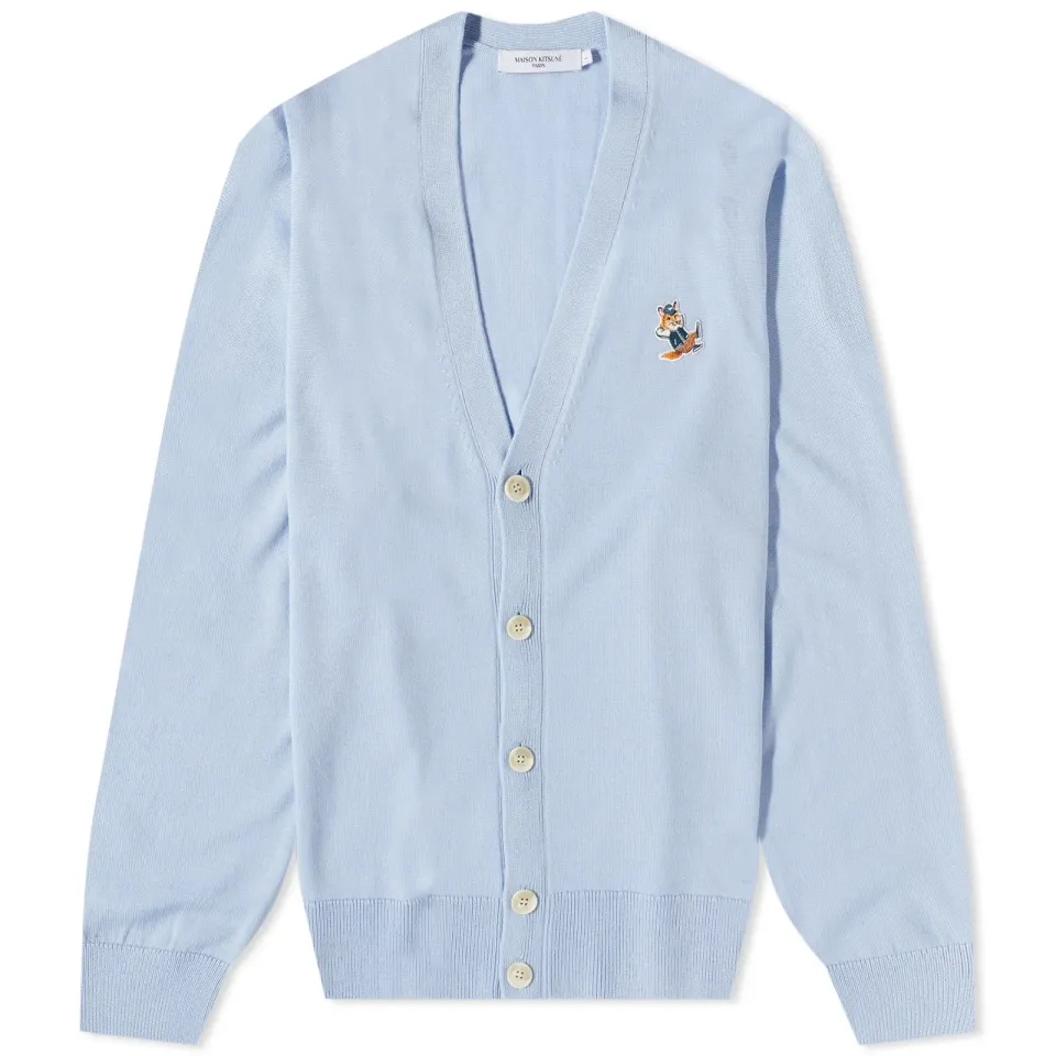 Dressed Fox Patch Relaxed Cardigan