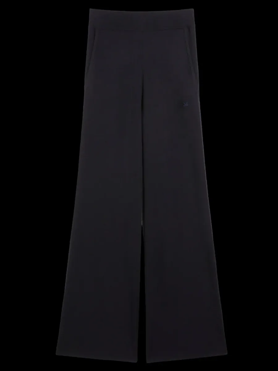 Wool Yarn Trousers Ultramarine