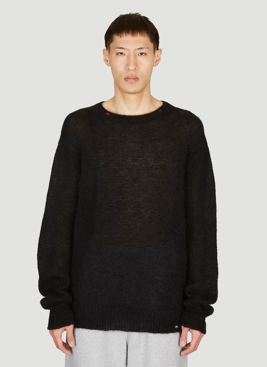 Wool-Blend Knit Sweater