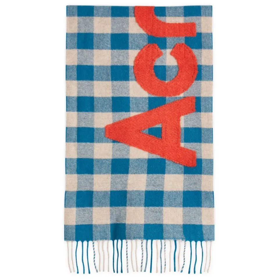 Veda Logo Check Scarf