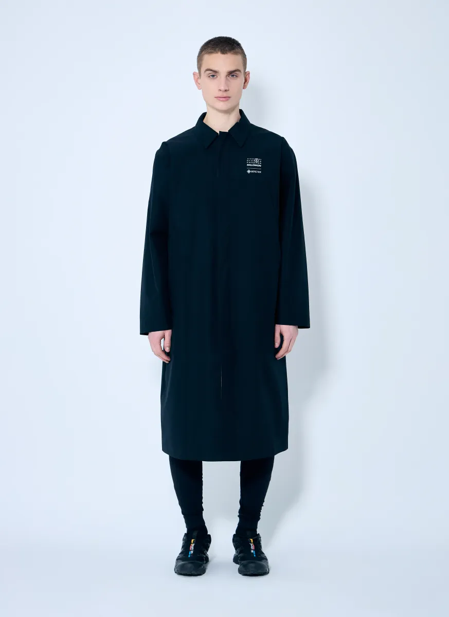 Logo Print Trench Coat